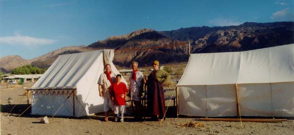 Our LEGIO X FRETENSIS campsite.  The weather was so comfortable that we did not need to use the tent fly as a shade between the two tents.